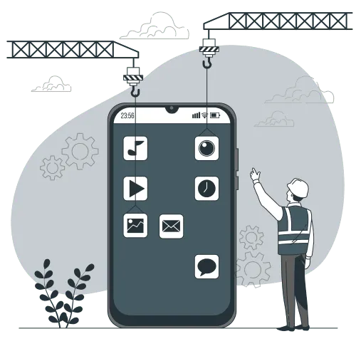 Mobile App Development training illustration