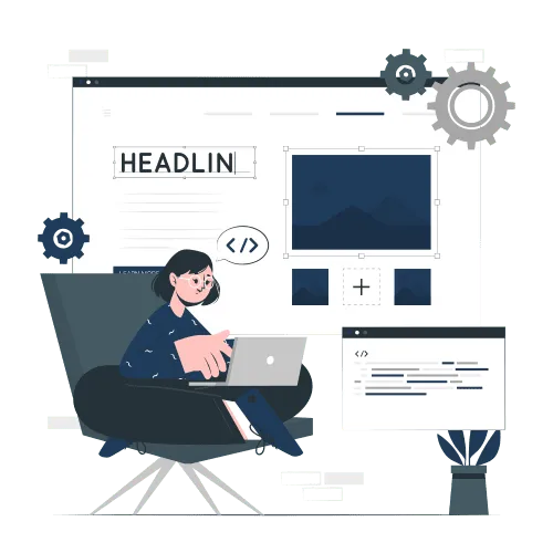 UI/UX platform illustration