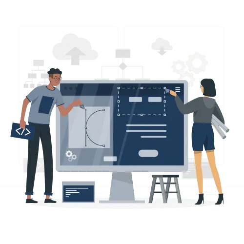 UI/UX Designing training illustration